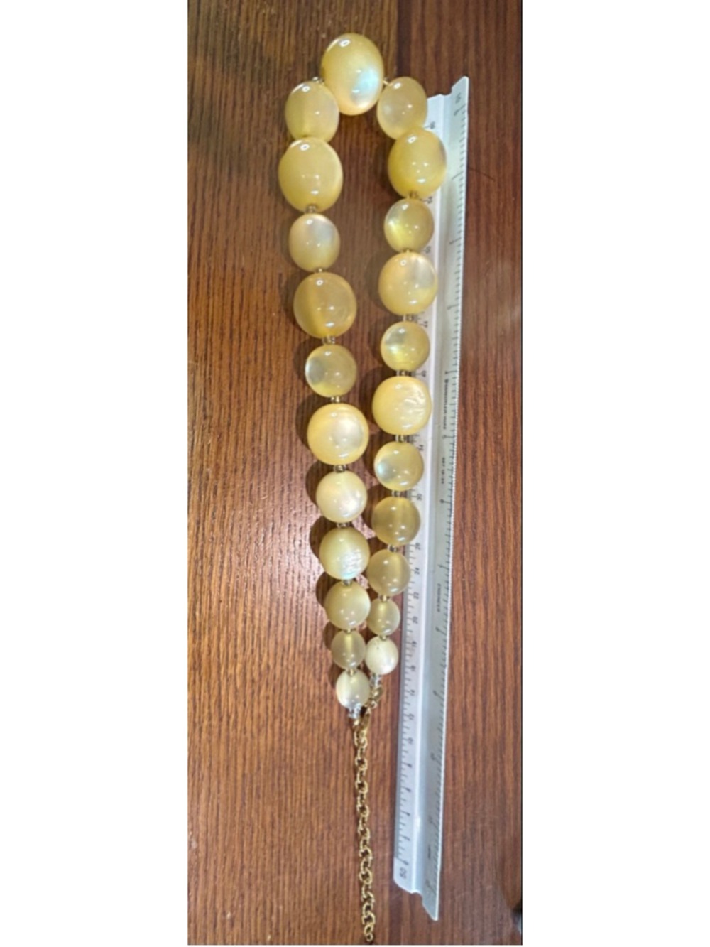 Women's Joan Rivers honey moonglow lucite Necklace One Size - Picture 3 of 3